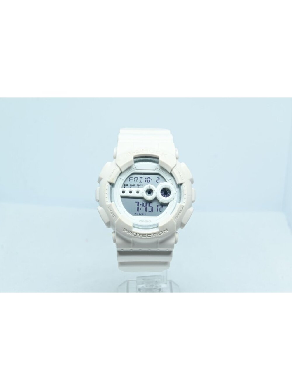 Casio G-Shock Whiteout Digital Watch White Resin World Time 200M GD-100WW-7